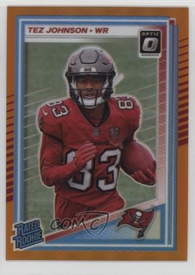 2025 Panini Donruss Optic Rated Orange Prizm /299 Tez Johnson #231 Rookie RC o8g