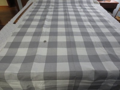 4829.  Covington Upholstery GREY & WHITE BUFFALO CHECK Fabric - 45'' x 6 yds.