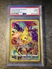 Pokémon Pikachu TCG Crown Zenith Holo Full Art Secret Rare Card PSA 9, 160/159 on eBay