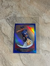 2013 Bowman Chrome Jorge Polanco Rookie Blue Refractor Mini #19/99