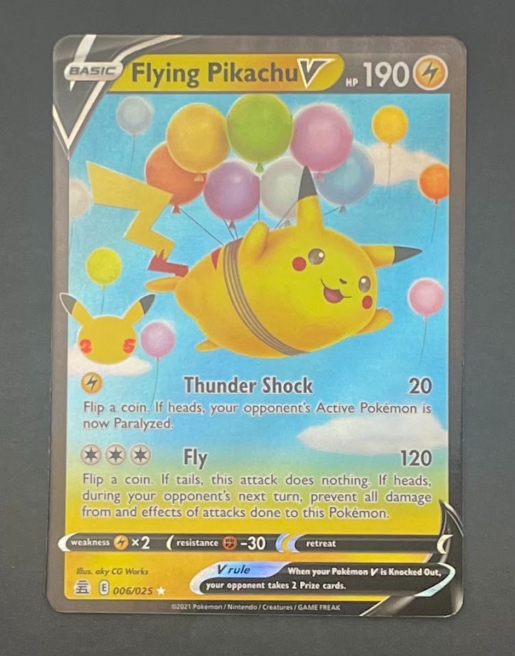 Pokémon Card Flying Pikachu V 006/025 Celebrations - Near Mint