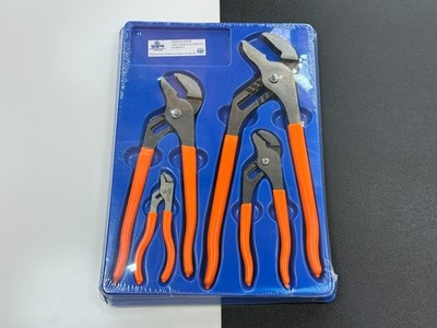 NEW Cornwell Tools USA ZZCCL4TGS 4pc ORANGE Tongue & Groove Pliers Set w/ Tray