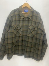 Pendleton Hunting Style Wool Cruiser Jacket USA XL GREY GREEN