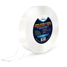10 Ft Nano Tape   Clear Double-Sided Mounting Tape, 0.04 in Thick, 1.2 in