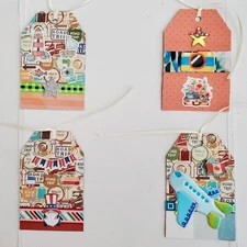 Set of 20- Handmade 3D Embellished Gift Tags/Hang Tags For Gift Giving