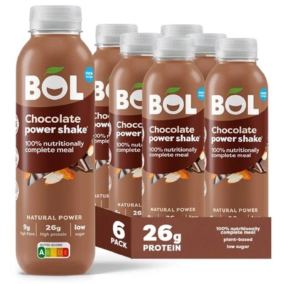 BOL Chocolate Power Shake — Ready-to-drink Nutritionally Complete Meal (302kc...