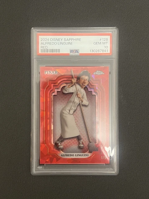 2024 Topps Chrome Sapphire RED Alfredo Linguini /5 PSA 10 POP 1