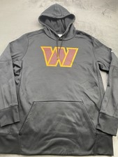 Nike NFL Team Hoodie Washington Commanders Logo Mens XL Black Pullover