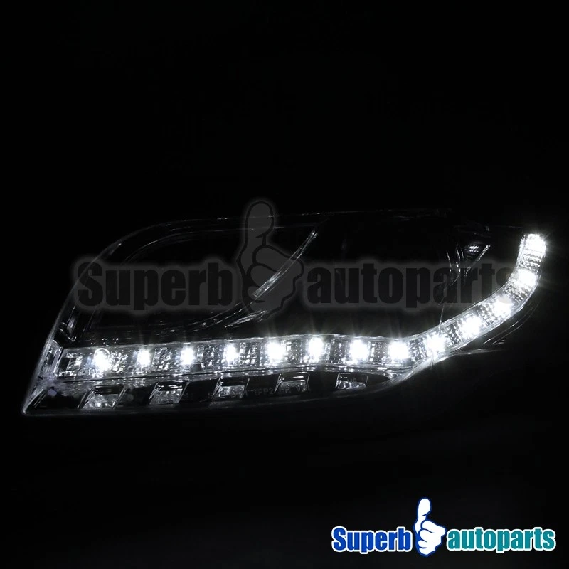 Fit 2005-2008 Audi A4 Projector Headlights LED Strip Tube Lamp 06-08 Replacement Foto 3 de 4