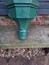 Vintage Reclaimed Cast Iron Rain Hopper garden planter