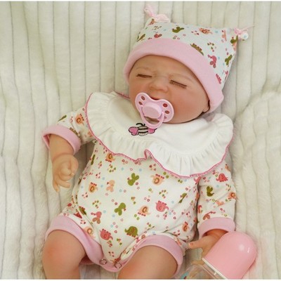 16 inch Reborn Baby Doll Lifelike Soft Silicone Body Reborn Babies Newborn Doll