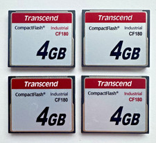 4 PACK Transcend 4 GB each CF180 TS4GCF180 Card Industrial CompactFlash Memory