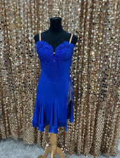 Elegant Blue Latin Ballroom Dress