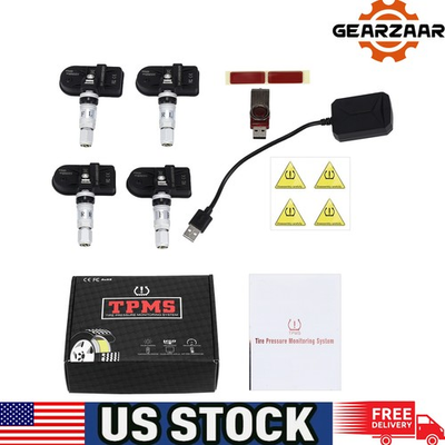 #ad Android USB TPMS Car Tire Pressure Monitoring System Wireless Build in Battery $37.99