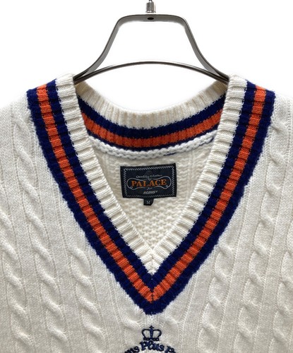 PALACE × BEAMS PLUS 24AW Exclusive CABLE VEST Size: M White Men - Bild 3 von 6