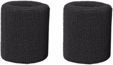 Colorful Cotton Sport Wristbands for Men and Women - 3" Athletic Terry Cloth Swe