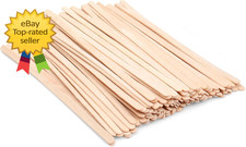 Wooden Coffee Stirrers Coffee Stir Sticks 7.5 Inch,100Pcs Disposable Birch Wood