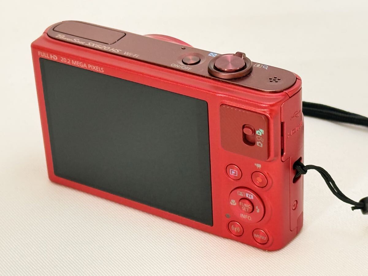 Canon PowerShot SX620 HS Red 20.2MP 25x Zoom Wi-Fi Digital Camera