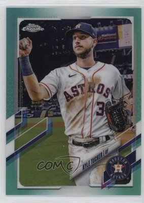 2021 Topps Chrome Aqua Refractor 105/199 Kyle Tucker #208 1c0s