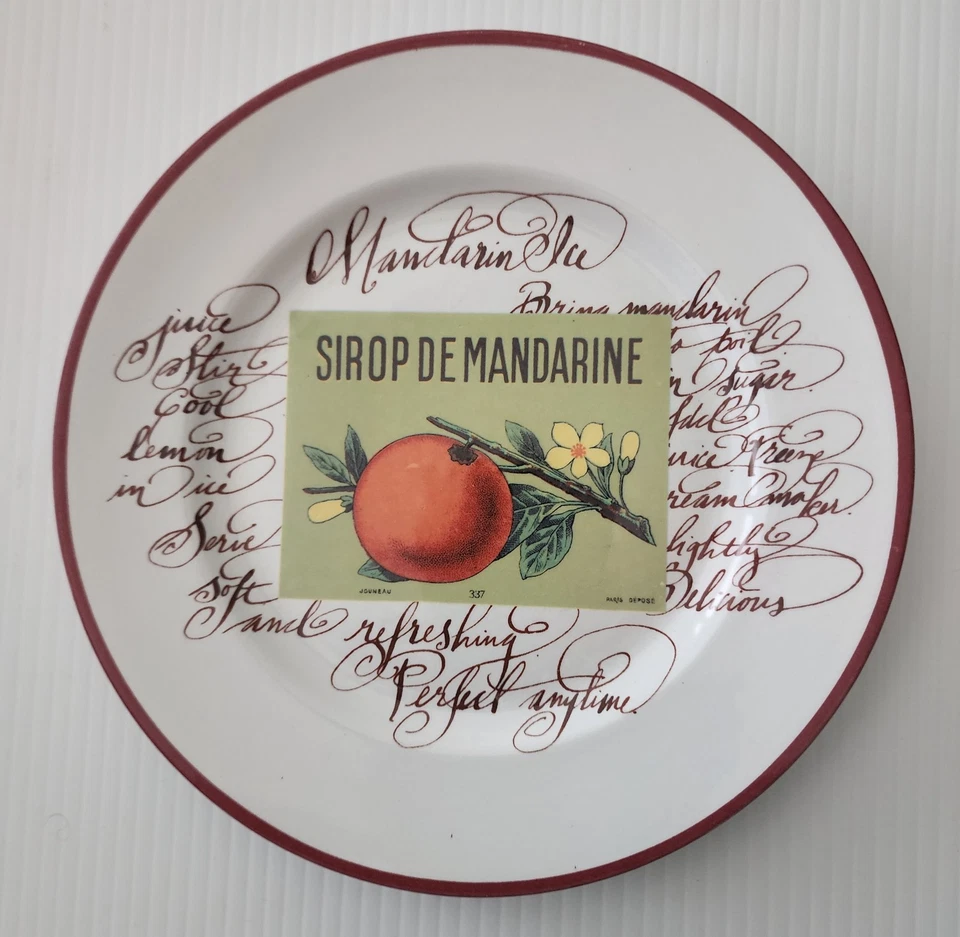 Williams Sonoma 6 Platos de Frutas Mercado de Cosecha Rosanna Ensalada Postre Hecho en Italia Foto 4 de 4