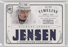 2013 Panini National Treasures Rookie Timeline 26/99 Nicklas Jensen #RT-NJ 1e15