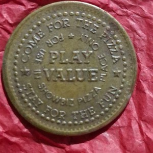 Vintage Show-Biz Pizza Token Game Token (Discontinued)