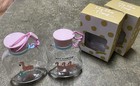 Two Flamingo Water/Juice Glass Bottles with Silicon Ring Lids - 300ml -Reusable — photo 2