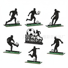 Wooden Football Decoration Long-Lasting Soccer Table Decoration Easy to