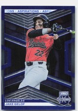 2023 Panini Elite Extra Edition #130 Jake Gelof Signatures Prime Numbers B #/60