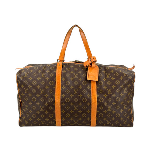 Auth Louis Vuitton Monogram Sac Souple 55 Travel Bag Vintage Keepall Style LV