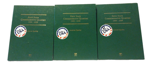 Littleton Coin Folder State Quarters 1999-2008 LCF3 Commemorative Lot Of 3 B2