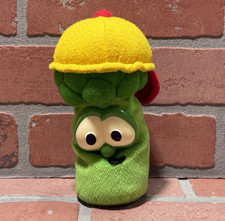 VTG GUND VEGGIE TALES JUNIOR ASPARAGUS PLUSH BEANIE STUFFED ANIMAL TOY 1998 WNP