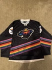 Minnesota Wild NHL Pride Night jersey signed by 3 Team USA figure skaters (desc)