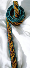 Tablet woven trim, belt, band, headband, leg wrap, reenactment, LARP, medieval