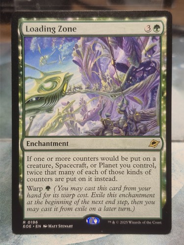 R 0196 Loading Zone Rare Edge of Eternities MTG Card Enchantment Green