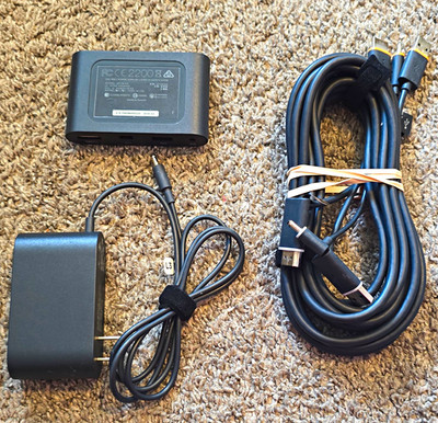 Official HTC Vive VR Link Box + 3-in-1 Cable & AC Power Adapter Bundle Kit