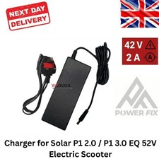 52V Charger for Solar P1 2.0 P1 3.0 EQ Genuine E-Scooter Fast Battery Charger