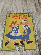 Vintage Raggedy Ann and Andy Paper Doll Book Whitman 1980 Uncut