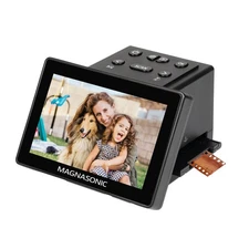 Magnasonic 25MP Film Scanner with 5" Display HDMI Converts Films Slides into JPG