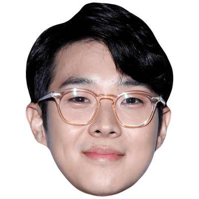 Choi Woo-Shik (Smile) Big Head. Larger than life mask.