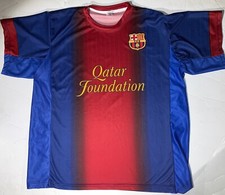 FCB Barcelona Qatar Foundation Unicef Soccer Jersey  Size XL