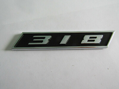 318 ENGINE SIZE HOOD SCOOP FENDER BODY EMBLEM FITS DODGE CHRYSLER PLYMOUTH IMPER