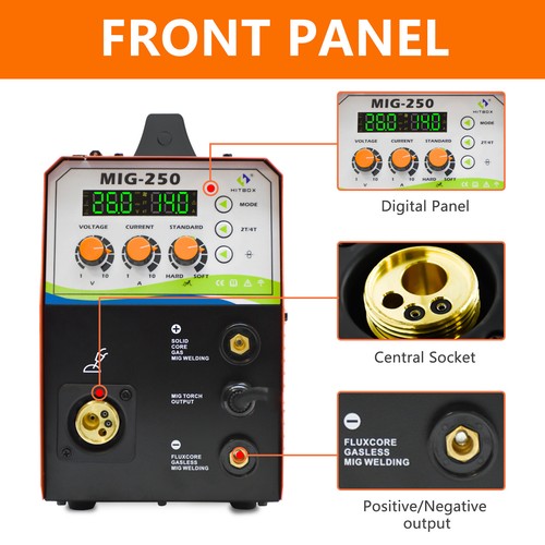 Hitbox 4in1 Mig Welder ARC, LIFT- TIG Gas/Fill Cored MIG, Inverter w/ Helmet - Picture 19 of 22