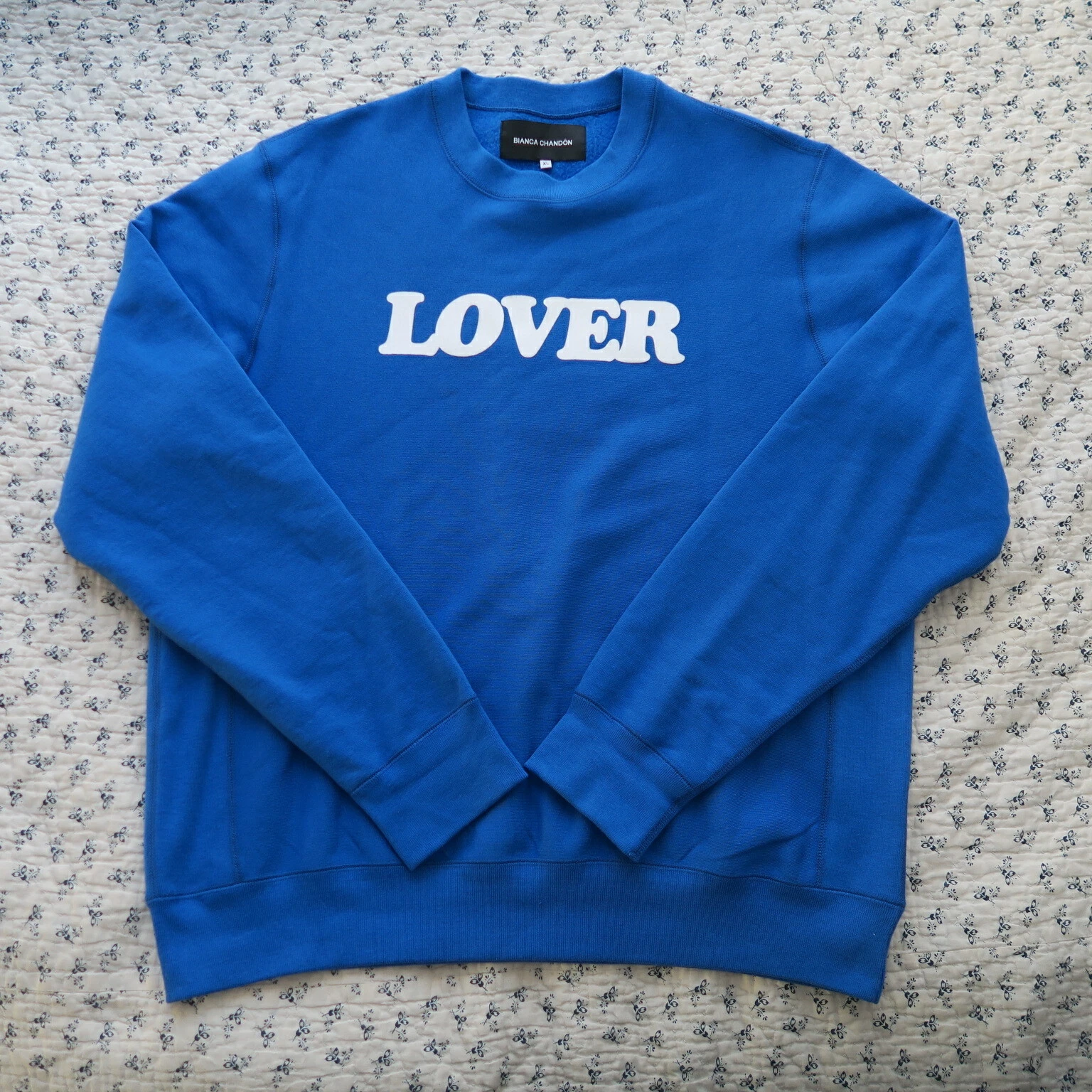 Sweat à capuche bleu Bianca Chandon Lover Crew 2018 X Large XL suprême