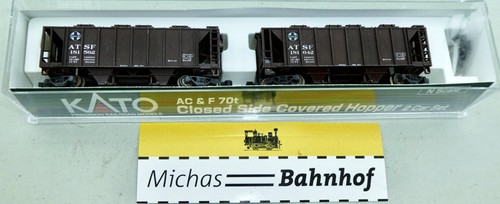 Kato 186-0103 AC&F 70t covered Hopper ATSF #3 N 1:160 OVP #§ HR2 å | Zustand: Gebraucht