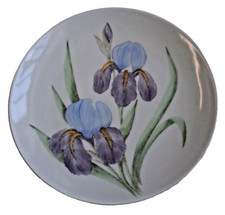 Vintage Plate Branksome China 'Priscilla' Iris Flower Design - Hand Painted  VGC