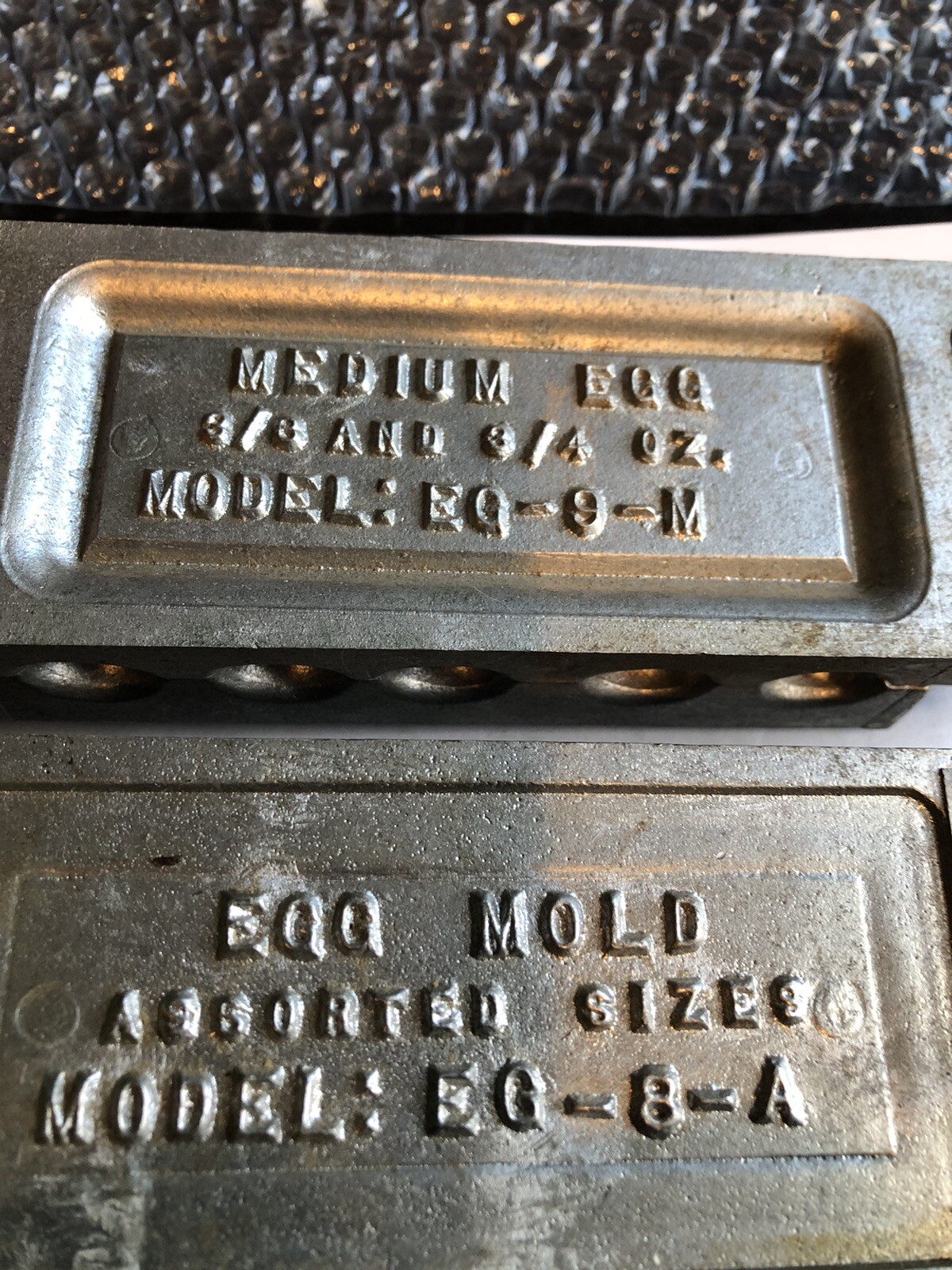 Do It Molds (x2) Egg Sinker (1 ) Asst +(1 ) Sz 3/8 + 3/4 Used Ex