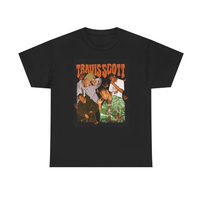 Travis Scott Utopia Fragment Vinyl Album Merch Tshirt,2023 Rap Tour Black S-3XL