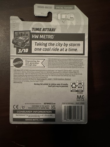 2023 Hot Wheels Time Attaxi 76/250 HW Metro 3/10 Coniglio Capodanno Lunare - Foto 5 di 6