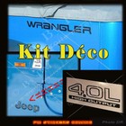 Kit Déco Triples Stickers Decals Jeep Wrangler CJ / YJ / TJ